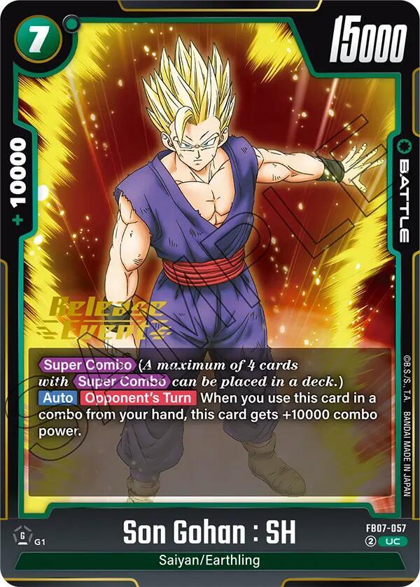 Son Gohan : SH FB07-057 card from Wish For Shenron Release Event Cards