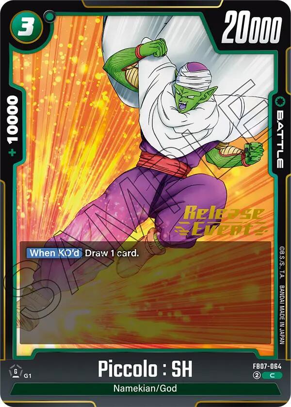 Piccolo : SH FB07-064 card from Wish For Shenron Release Event Cards