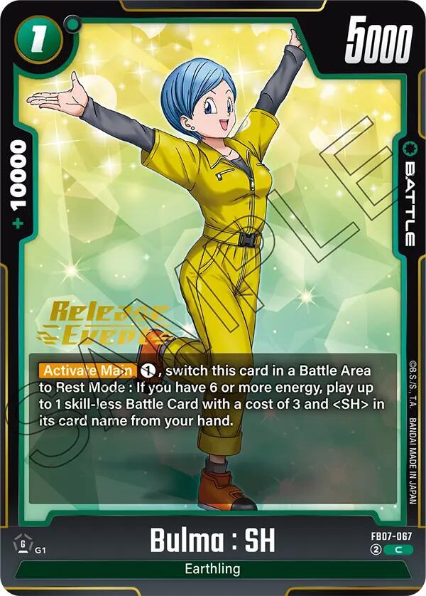 Bulma : SH FB07-067 card from Wish For Shenron Release Event Cards