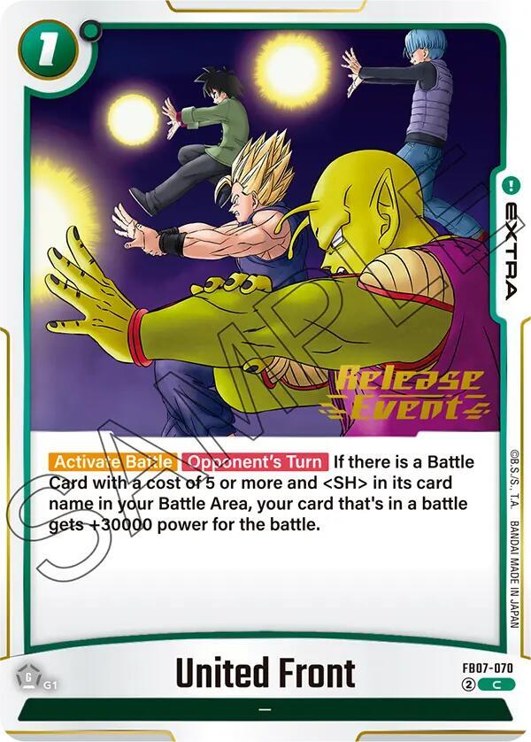 United Front FB07-070 card from Wish For Shenron Release Event Cards