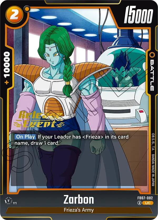 Zarbon FB07-082 card from Wish For Shenron Release Event Cards
