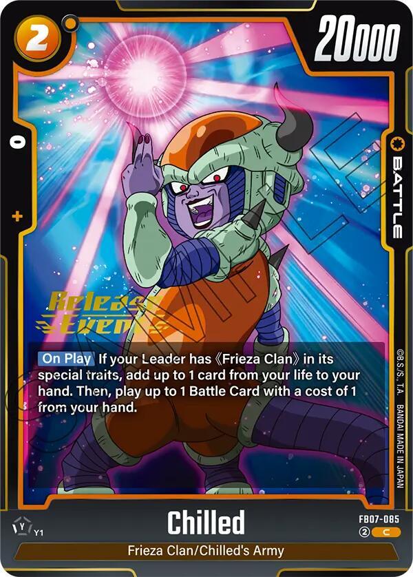 Chilled FB07-085 card from Wish For Shenron Release Event Cards