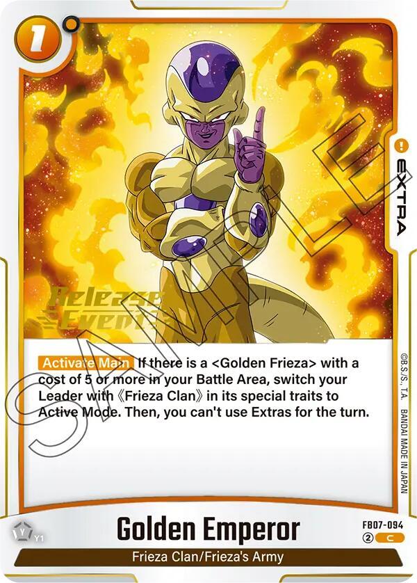 Golden Emperor FB07-094 card from Wish For Shenron Release Event Cards