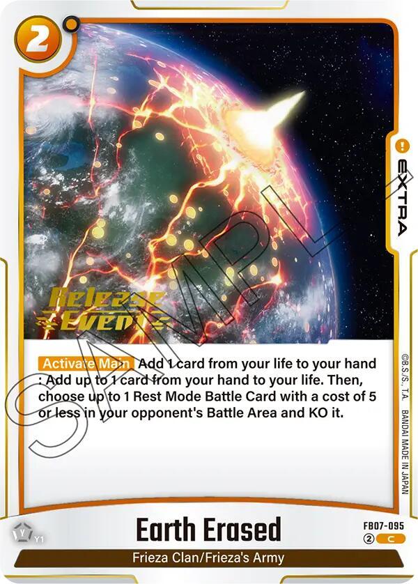 Earth Erased FB07-095 card from Wish For Shenron Release Event Cards