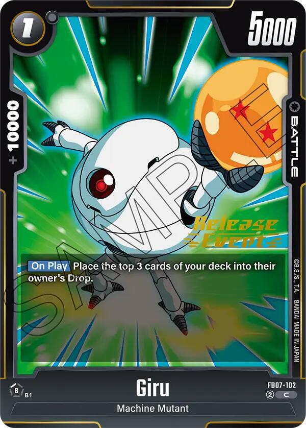 Giru FB07-102 card from Wish For Shenron Release Event Cards