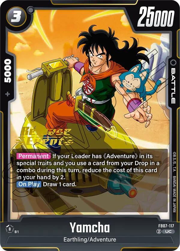 Yamcha FB07-117 card from Wish For Shenron Release Event Cards