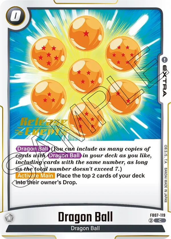 Dragon Ball FB07-119 card from Wish For Shenron Release Event Cards