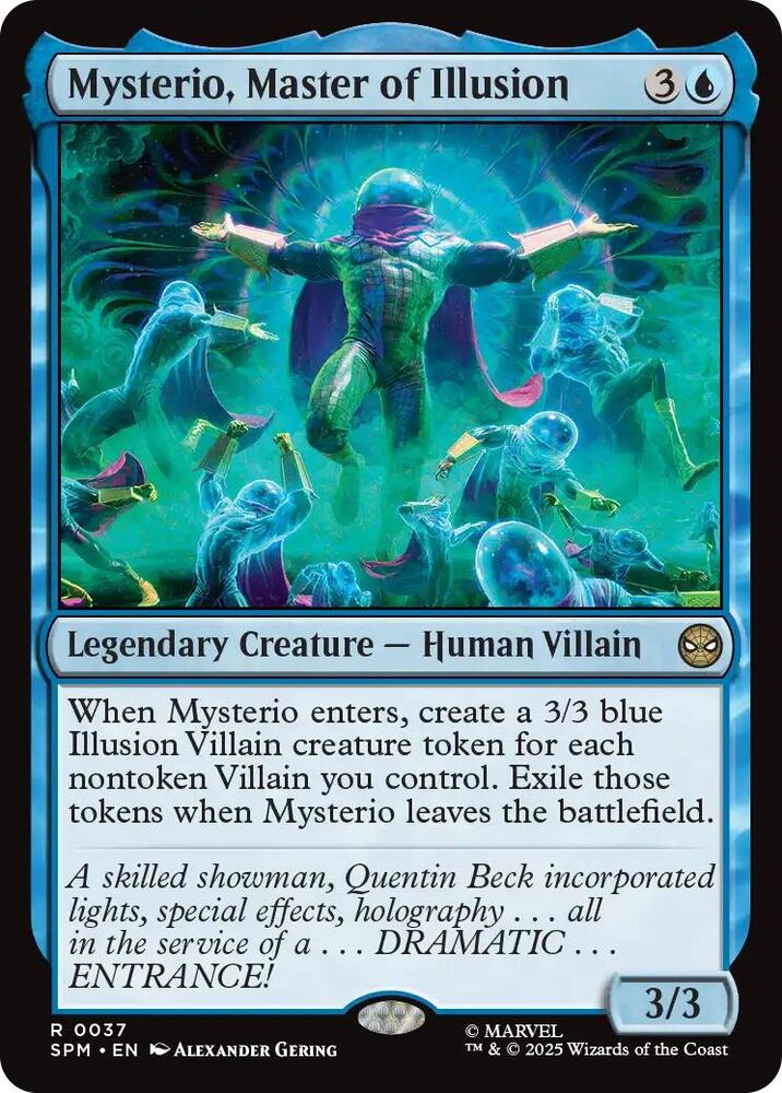 Mysterio, Master of Illusion 37 card from Marvel's Spider-Man