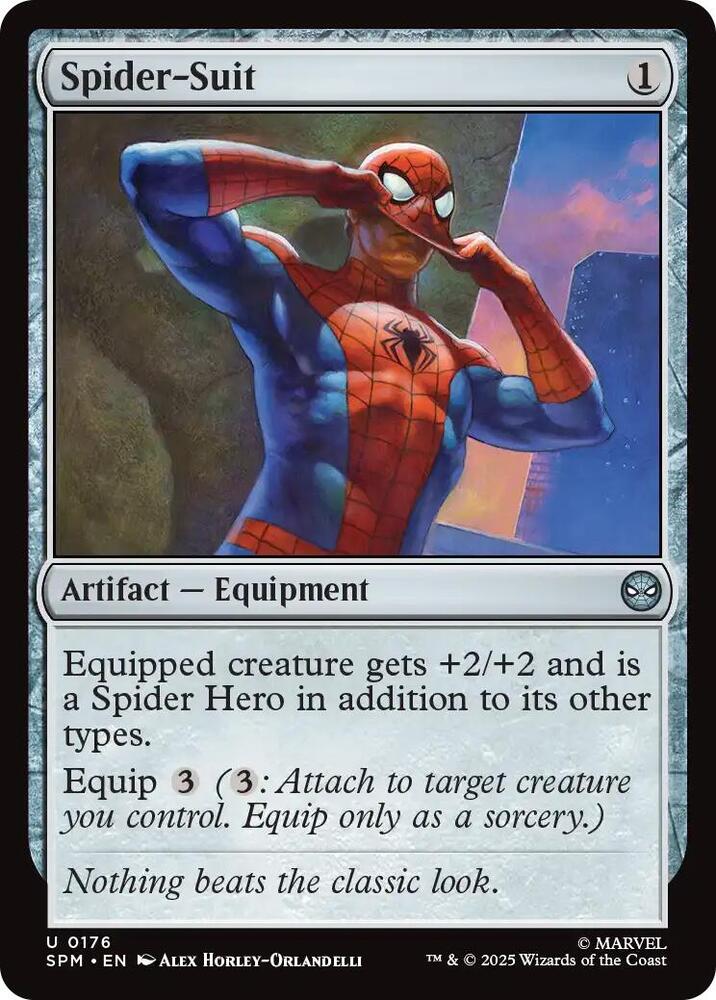 Spider-Suit 176 card from Marvel's Spider-Man