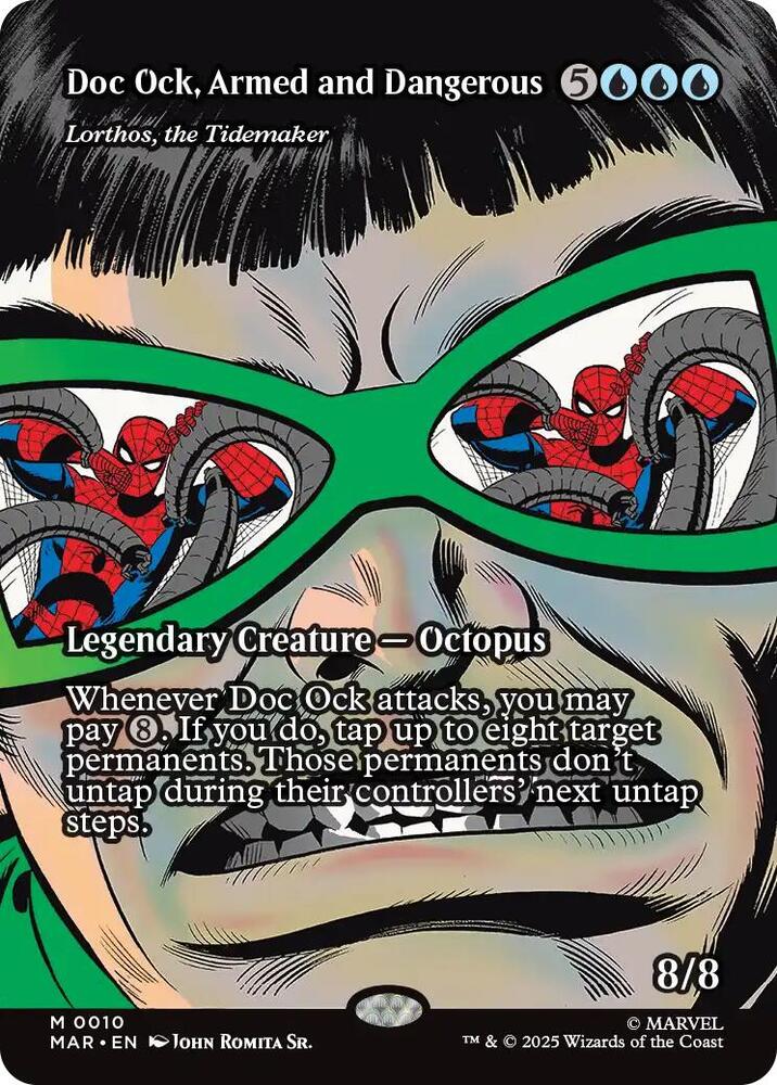 Doc Ock, Armed and Dangerous - Lorthos, the Tidemaker (Borderless) 10 card from Marvel Universe Eternal-Legal