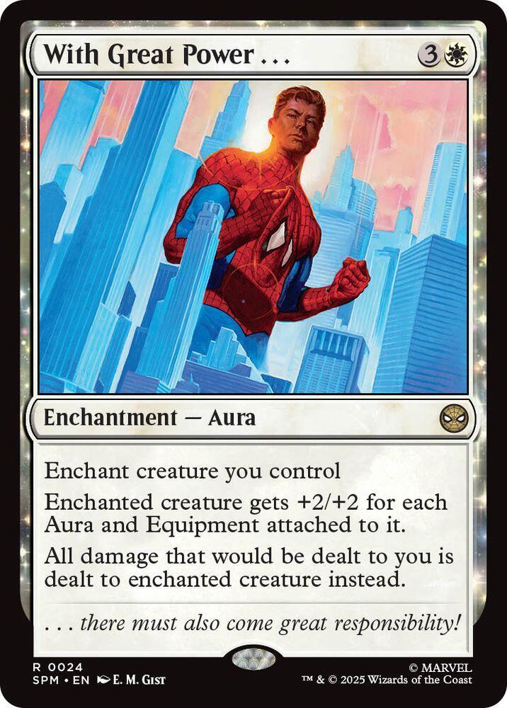 With Great Power . . . 24 card from Marvel's Spider-Man