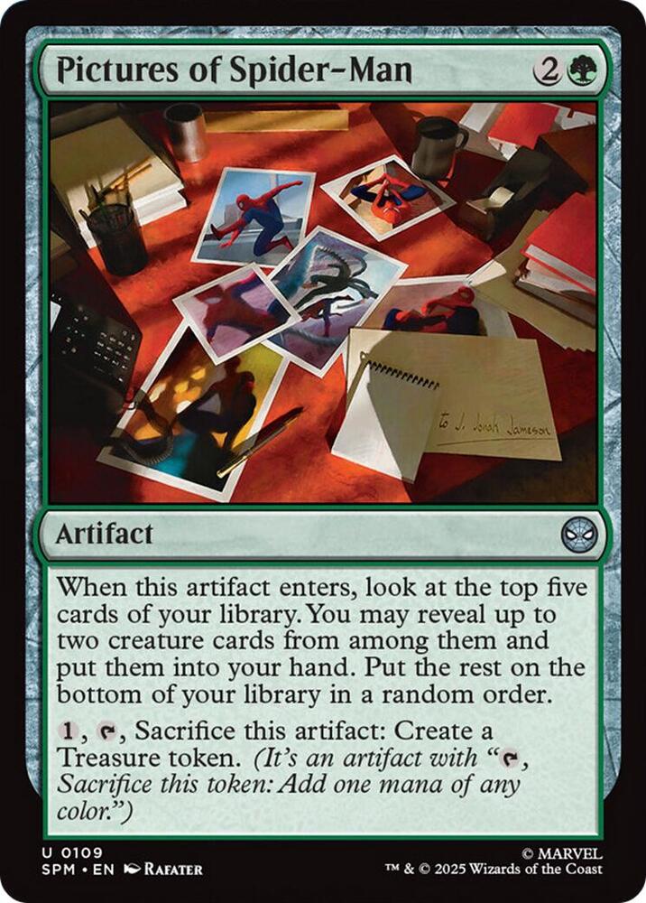 Pictures of Spider-Man 109 card from Marvel's Spider-Man