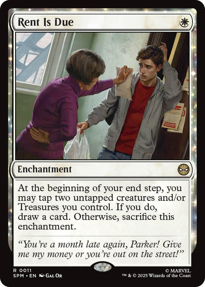 Rent Is Due 11 card from Marvel's Spider-Man