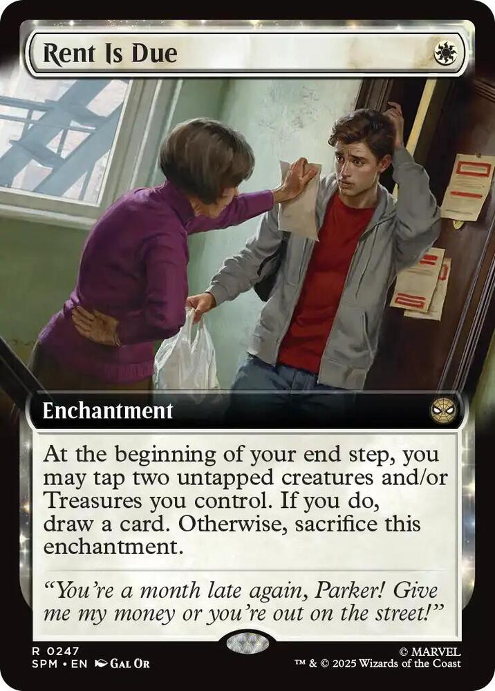 Rent Is Due (Extended Art) 247 card from Marvel's Spider-Man