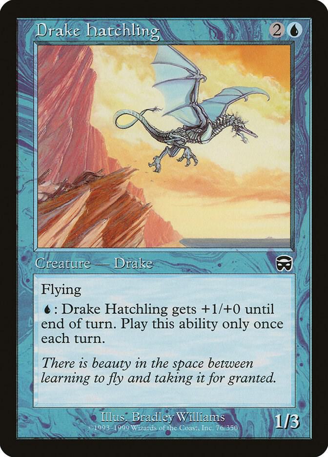 Drake Hatchling 76 card from Mercadian Masques