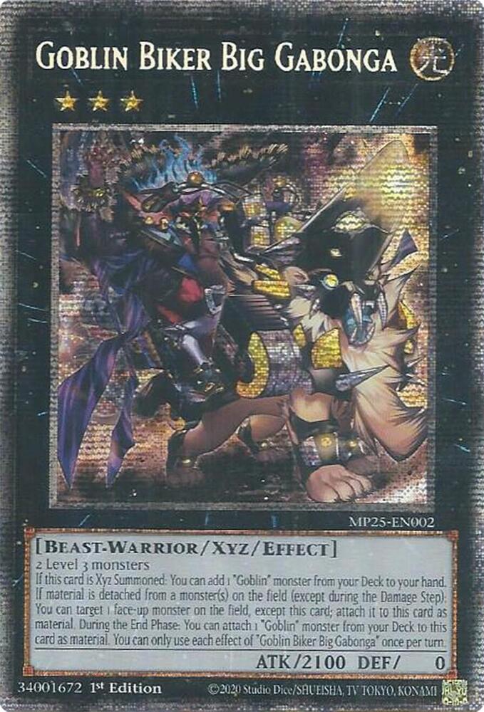 Goblin Biker Big Gabonga MP25-EN002 card from 2025 Mega-Pack