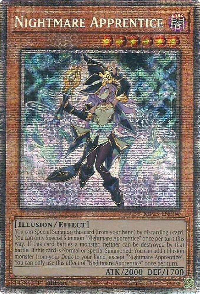 Nightmare Apprentice MP25-EN004 card from 2025 Mega-Pack
