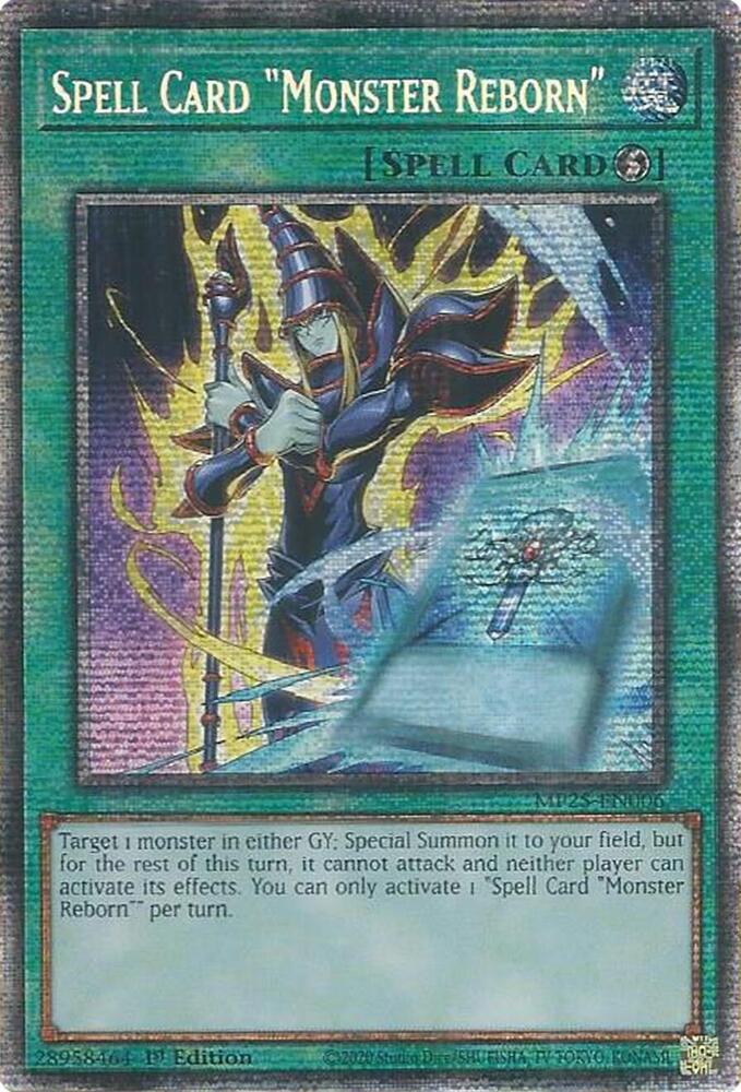 Spell Card "Monster Reborn" MP25-EN006 card from 2025 Mega-Pack