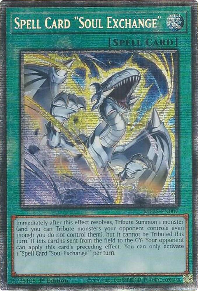 Spell Card "Soul Exchange" MP25-EN007 card from 2025 Mega-Pack