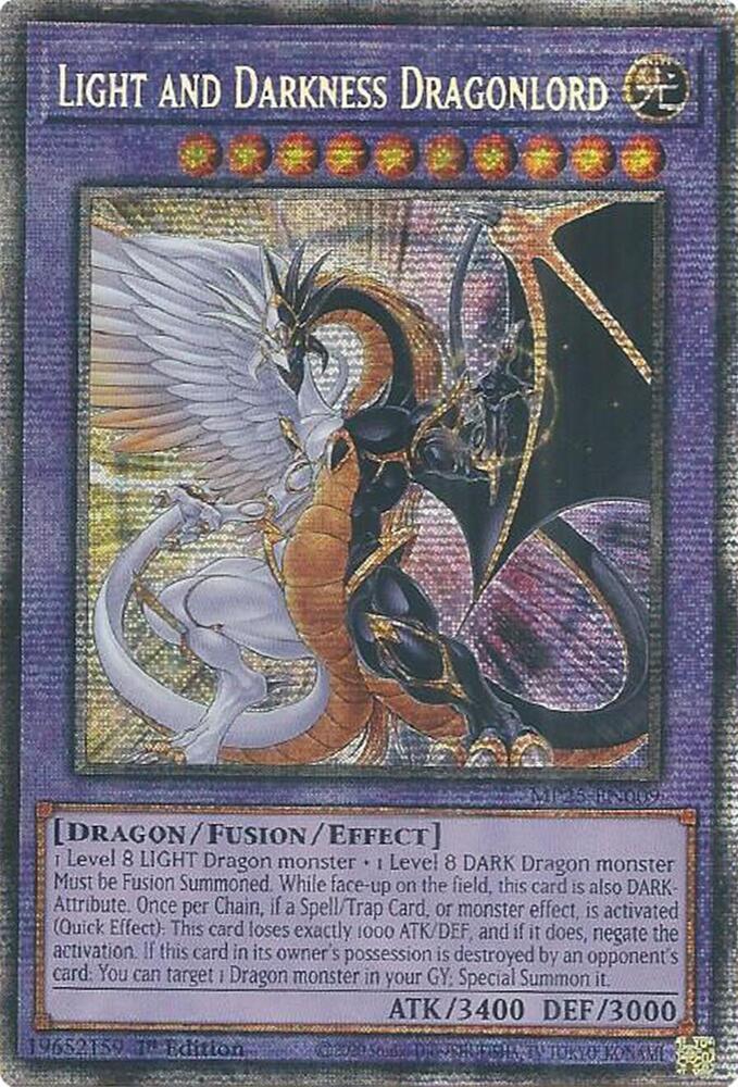 Light and Darkness Dragonlord MP25-EN009 card from 2025 Mega-Pack