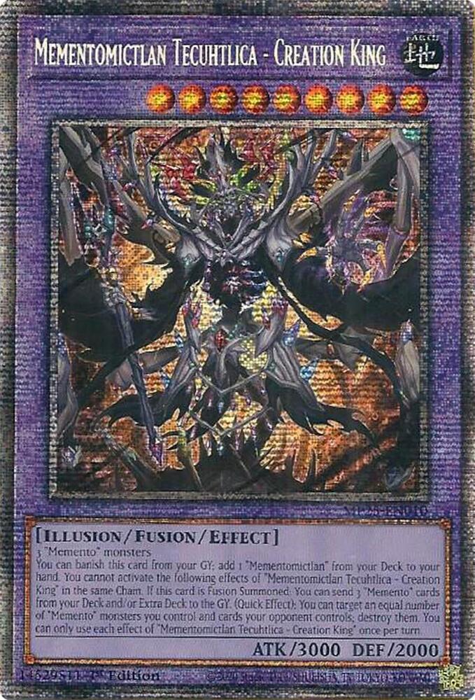 Mementomictlan Tecuhtlica - Creation King MP25-EN010 card from 2025 Mega-Pack