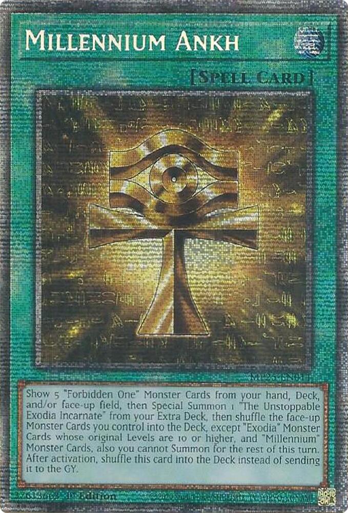 Millennium Ankh MP25-EN011 card from 2025 Mega-Pack