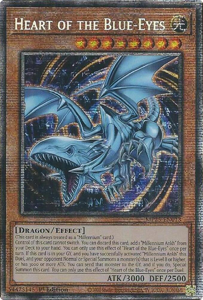 Heart of the Blue-Eyes MP25-EN013 card from 2025 Mega-Pack