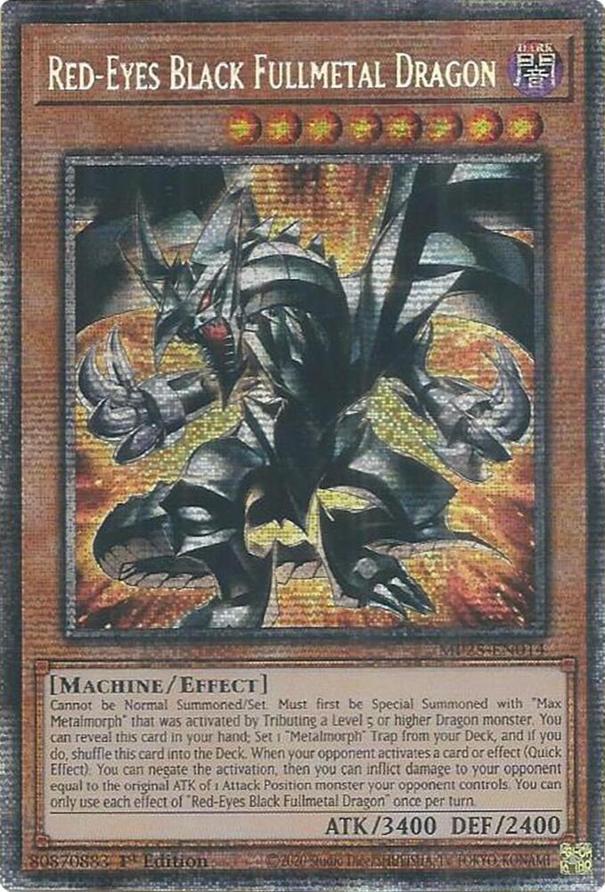 Red-Eyes Black Fullmetal Dragon MP25-EN014 card from 2025 Mega-Pack
