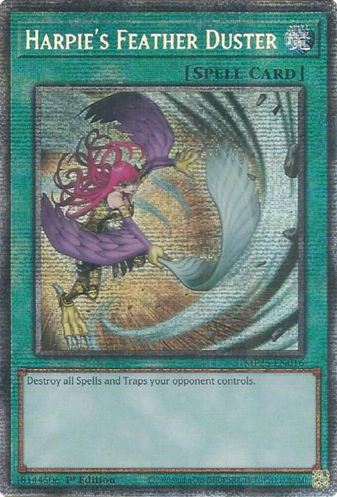 Harpie's Feather Duster MP25-EN016 card from 2025 Mega-Pack