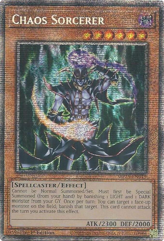 Chaos Sorcerer MP25-EN019 card from 2025 Mega-Pack
