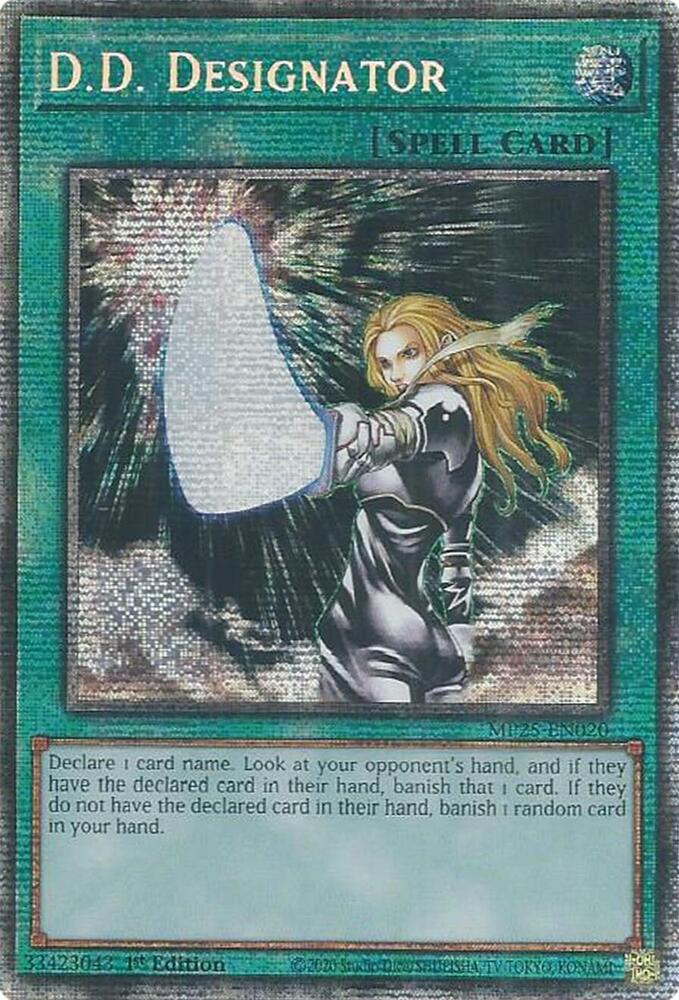 D.D. Designator MP25-EN020 card from 2025 Mega-Pack