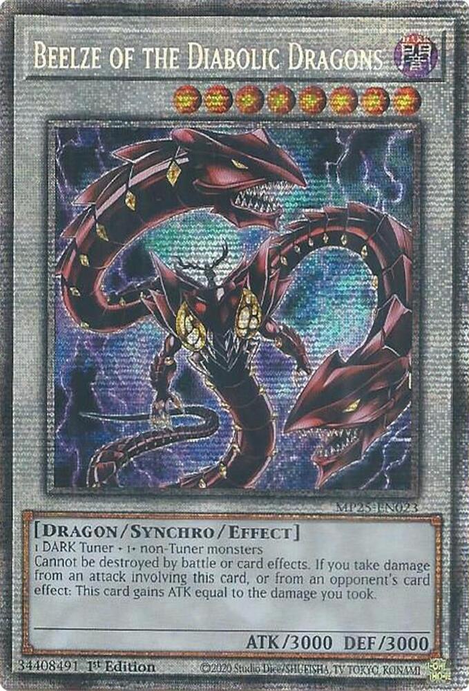 Beelze of the Diabolic Dragons MP25-EN023 card from 2025 Mega-Pack