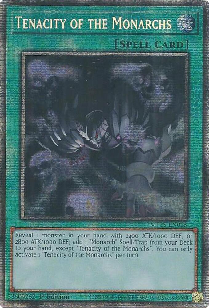 Tenacity of the Monarchs MP25-EN025 card from 2025 Mega-Pack