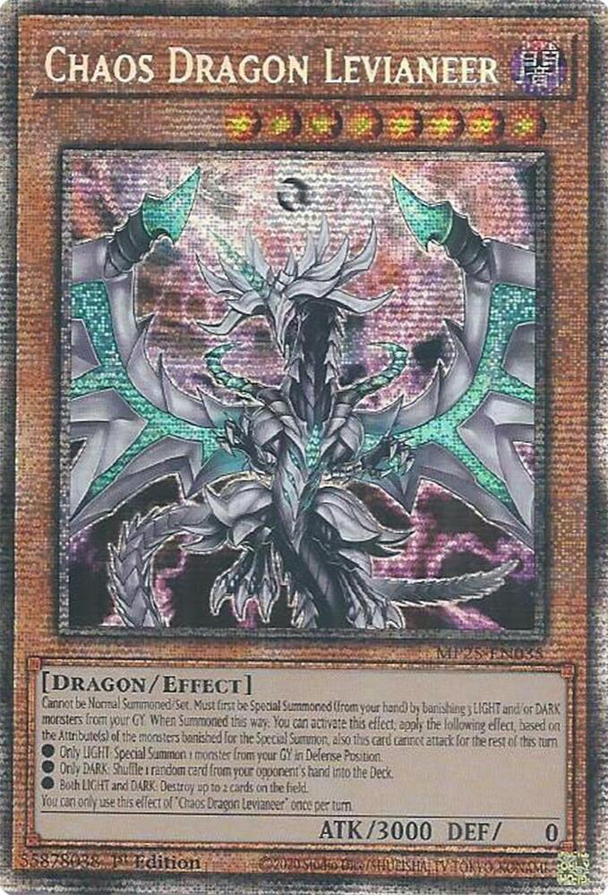 Chaos Dragon Levianeer MP25-EN035 card from 2025 Mega-Pack