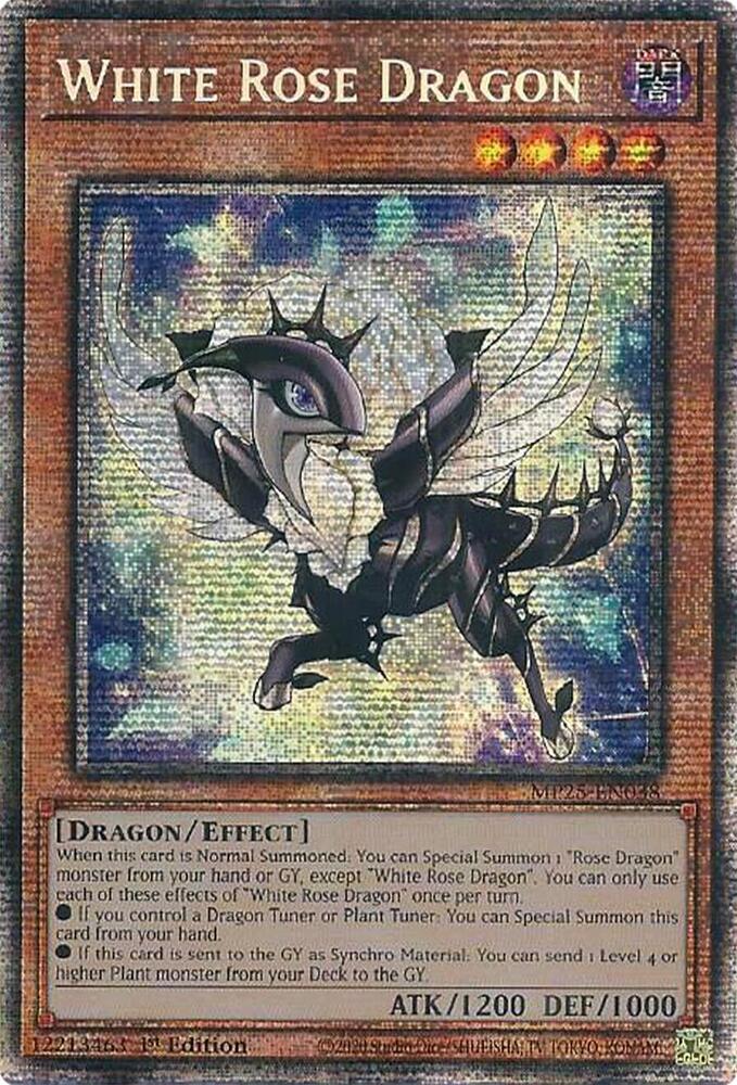 White Rose Dragon MP25-EN038 card from 2025 Mega-Pack