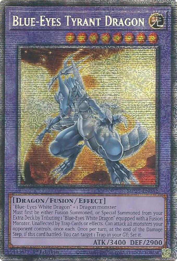 Blue-Eyes Tyrant Dragon MP25-EN042 card from 2025 Mega-Pack