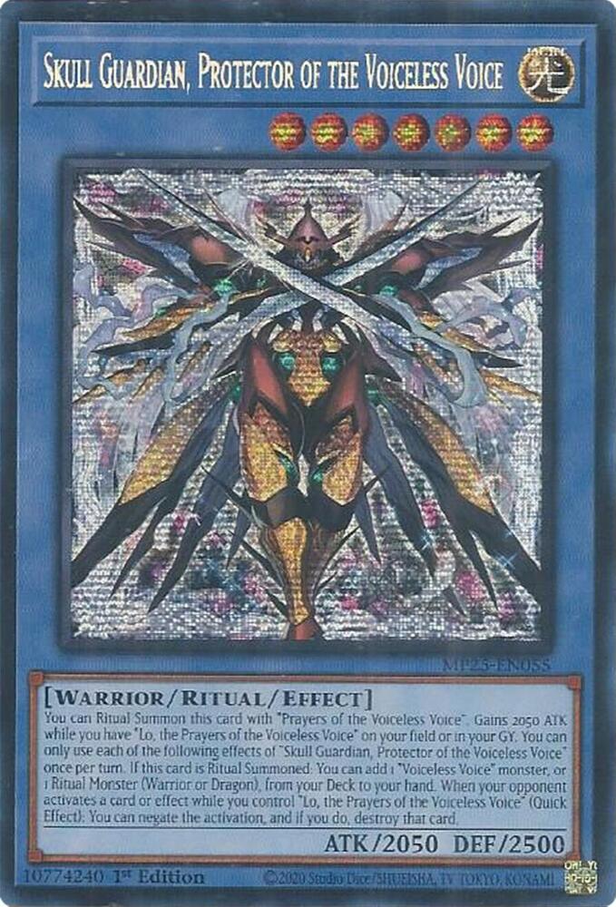 Skull Guardian, Protector of the Voiceless Voice MP25-EN055 card from 2025 Mega-Pack
