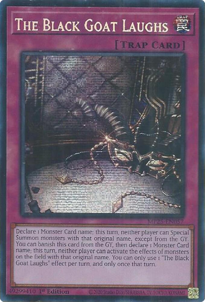 The Black Goat Laughs MP25-EN057 card from 2025 Mega-Pack