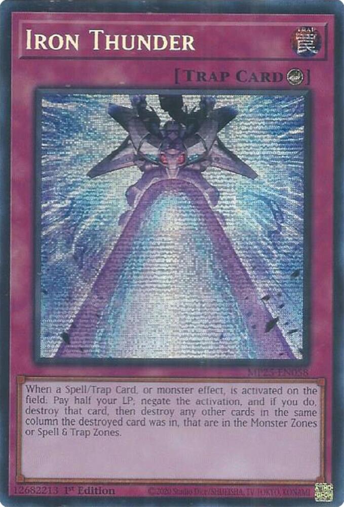 Iron Thunder MP25-EN058 card from 2025 Mega-Pack