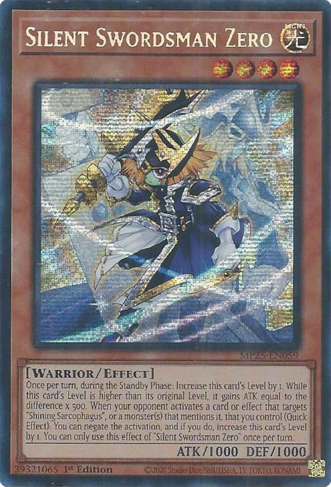 Silent Swordsman Zero MP25-EN059 card from 2025 Mega-Pack