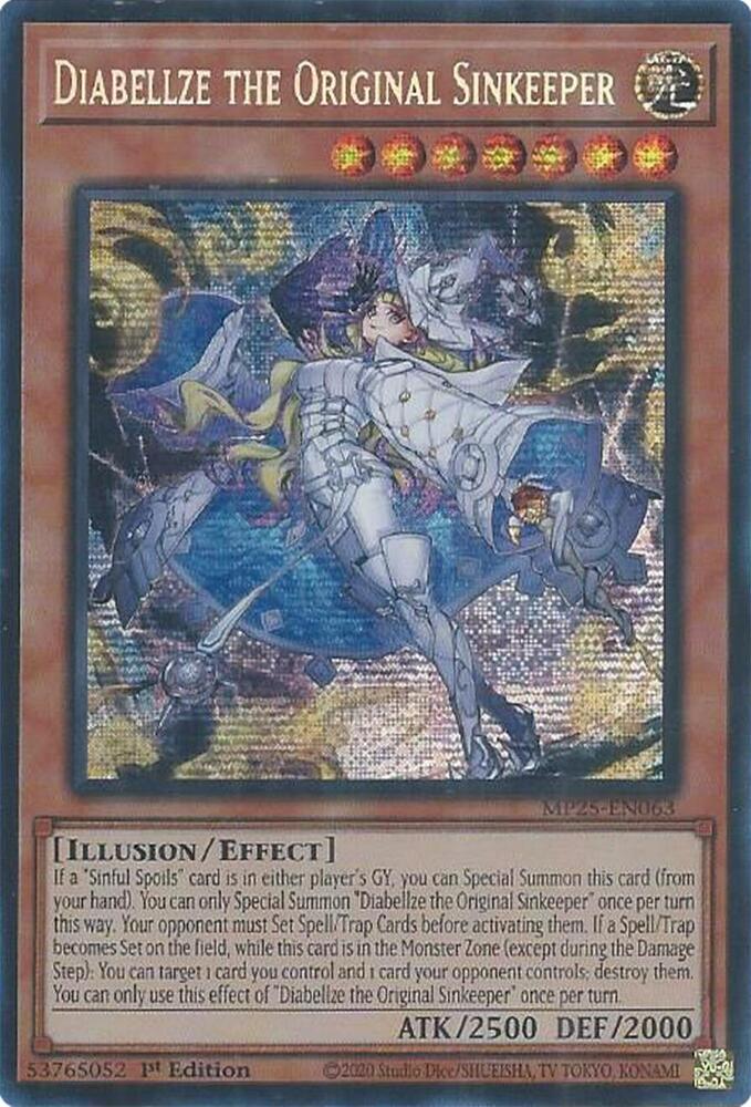 Diabellze the Original Sinkeeper MP25-EN063 card from 2025 Mega-Pack