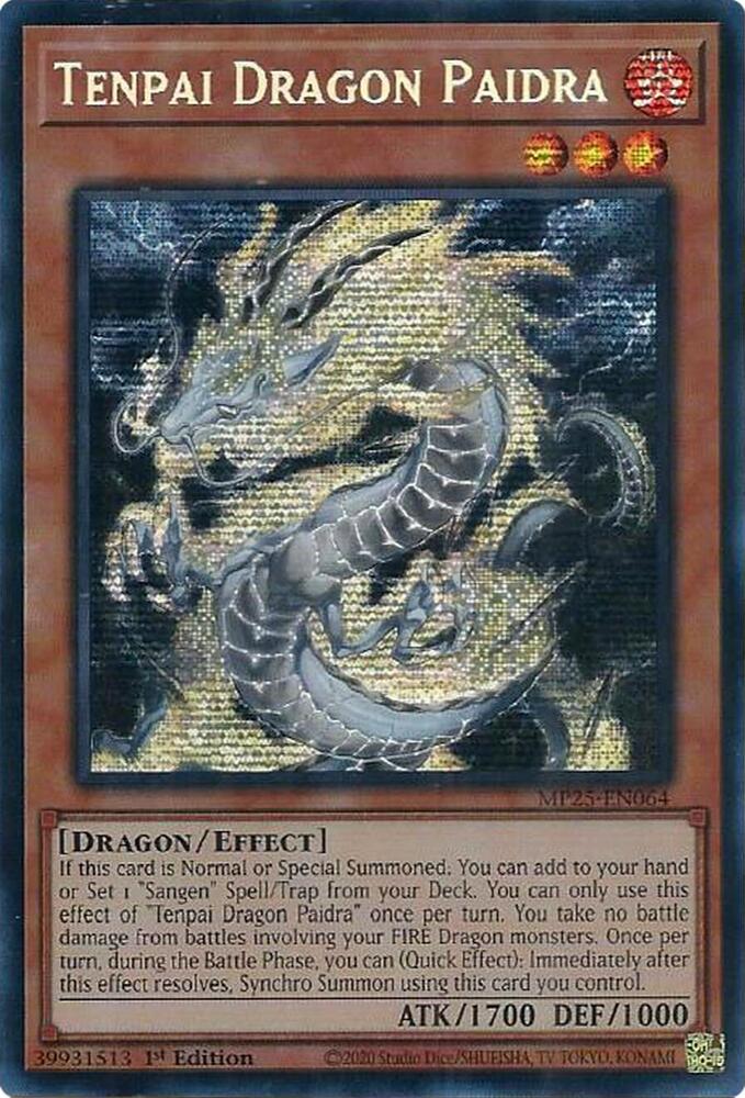 Tenpai Dragon Paidra MP25-EN064 card from 2025 Mega-Pack