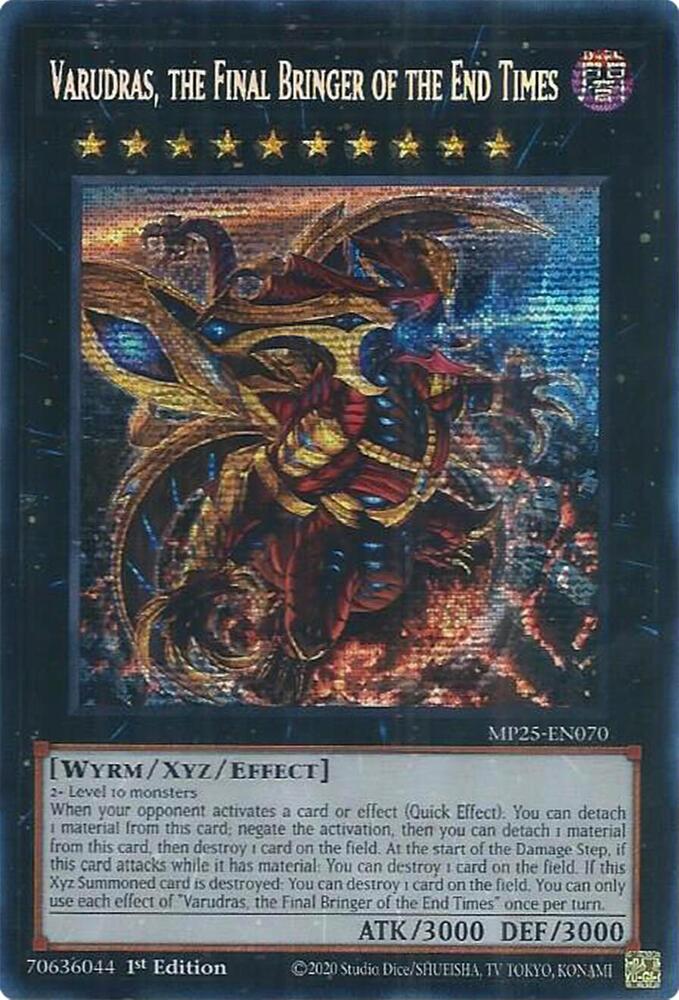 Varudras, the Final Bringer of the End Times MP25-EN070 card from 2025 Mega-Pack