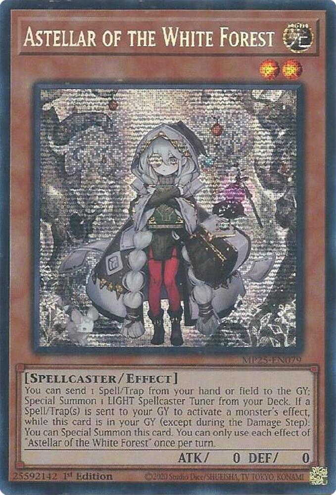 Astellar of the White Forest MP25-EN079 card from 2025 Mega-Pack