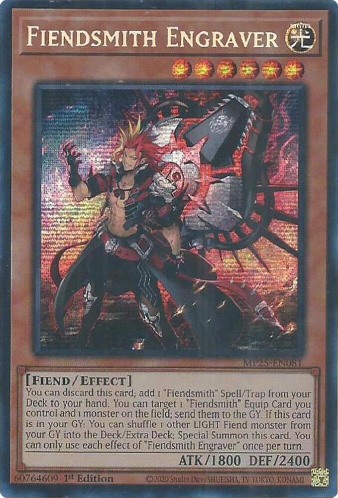 Fiendsmith Engraver MP25-EN081 card from 2025 Mega-Pack