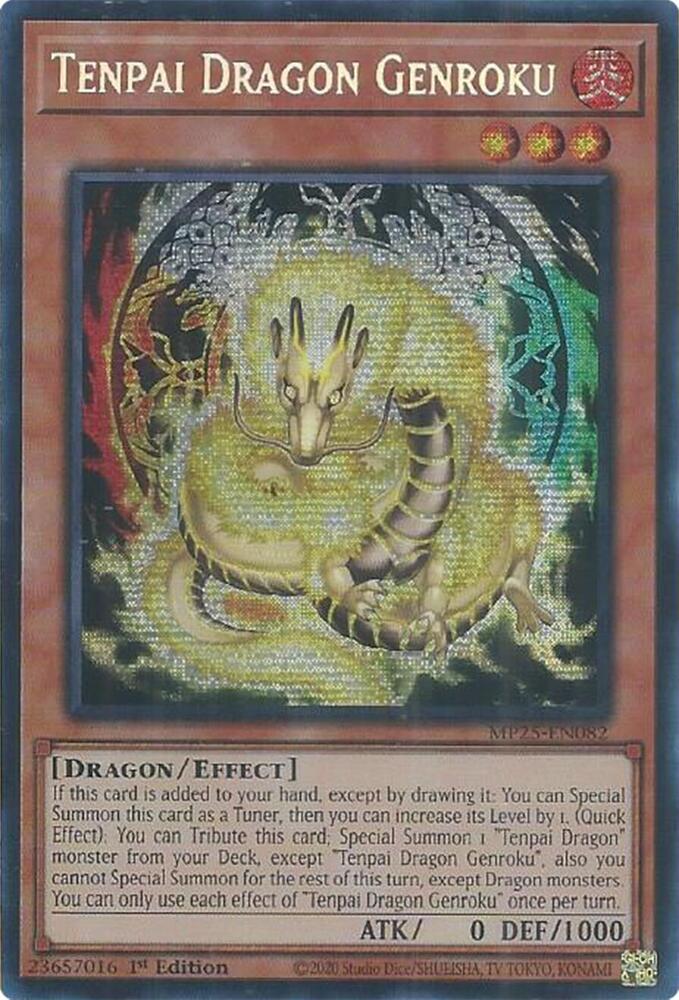 Tenpai Dragon Genroku MP25-EN082 card from 2025 Mega-Pack