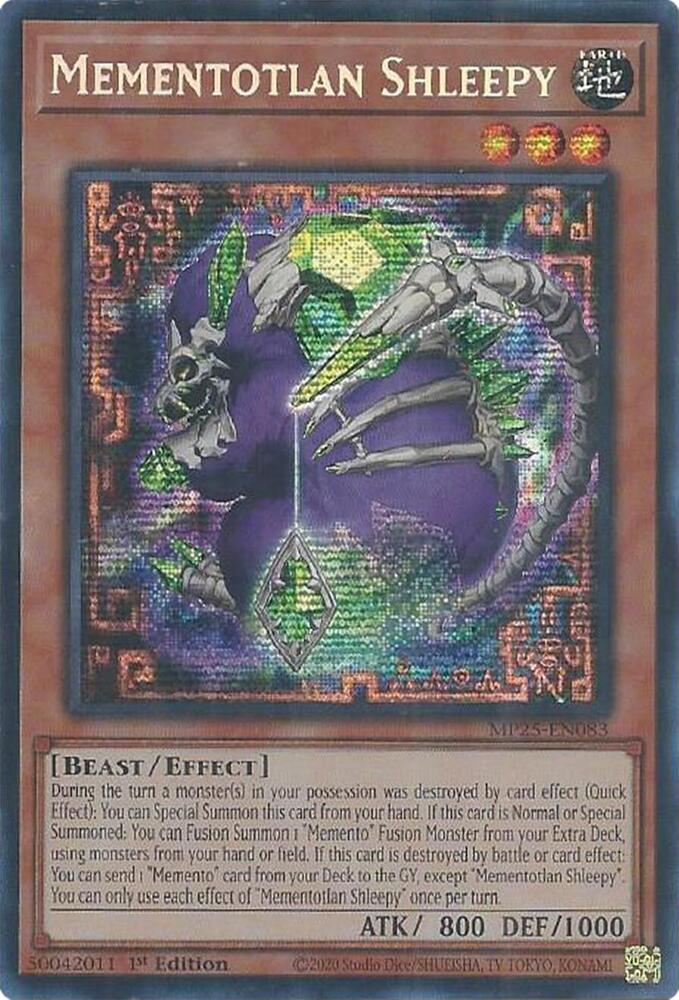 Mementotlan Shleepy MP25-EN083 card from 2025 Mega-Pack