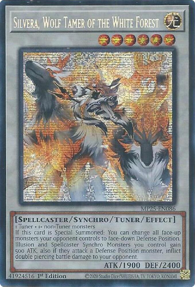 Silvera, Wolf Tamer of the White Forest MP25-EN086 card from 2025 Mega-Pack