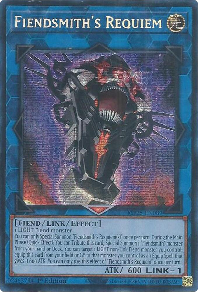 Fiendsmith's Requiem MP25-EN089 card from 2025 Mega-Pack
