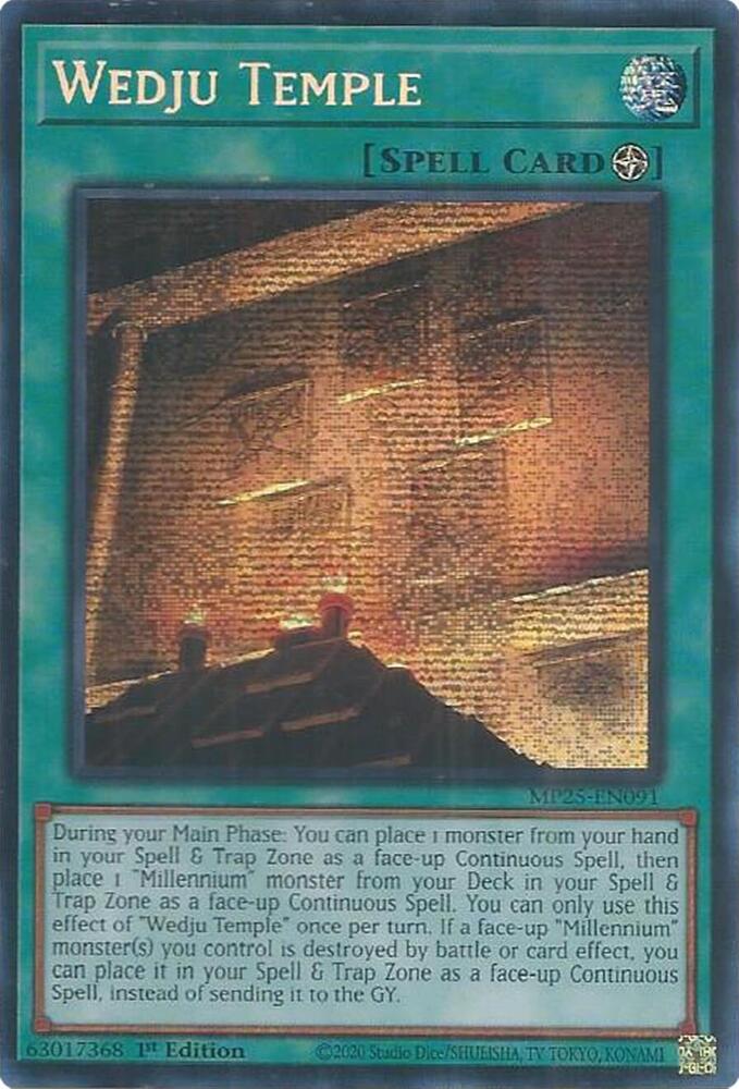 Wedju Temple MP25-EN091 card from 2025 Mega-Pack